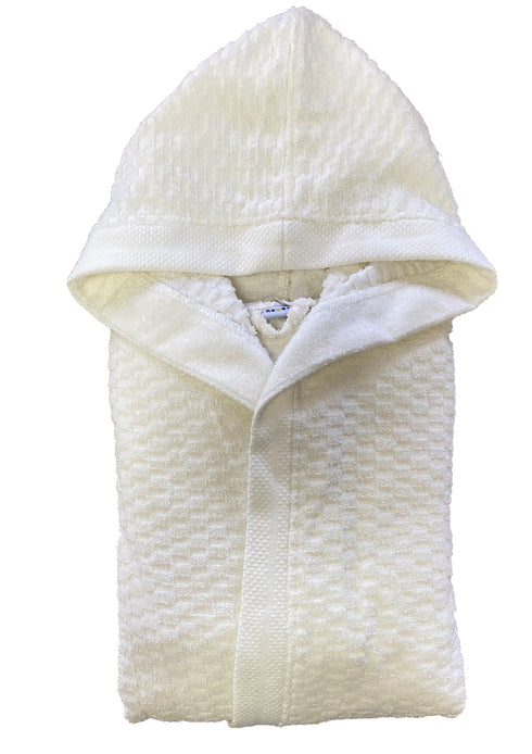 ACCAPPATOIO UNISEX MORBIDA SPUGNA CON CAPPUCCIO - BRICKS